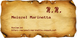 Meiszel Marinetta névjegykártya